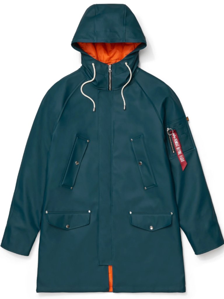 Stutterheim X Alpha Industries M65 Fishtail Rain Jacket Rare Collab  Xs